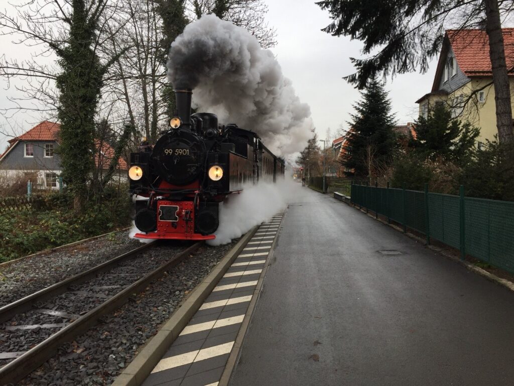 Dampflok der Harzer Schmalspurbahn HSB in Wernigerode